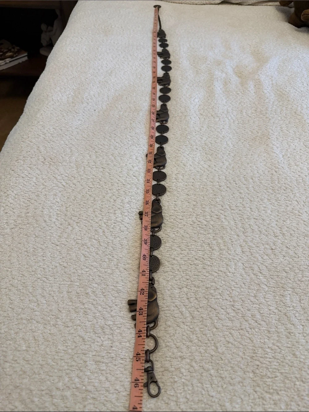 Calypso St. Barth for Target Elephant Coin Chain Belt Boho Bronze Tone One Size